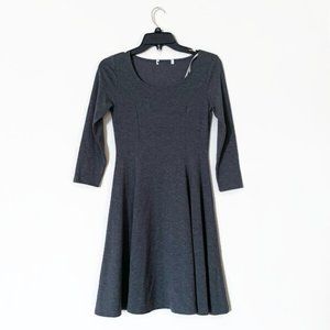 Fit and flare long sleeve dress